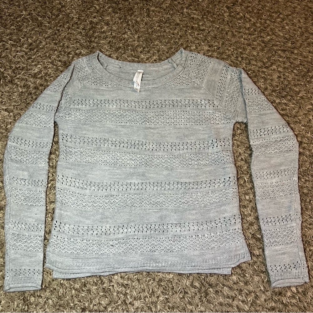 Aeropostale Womens M Pullover Sweater Light Gray Size Medium